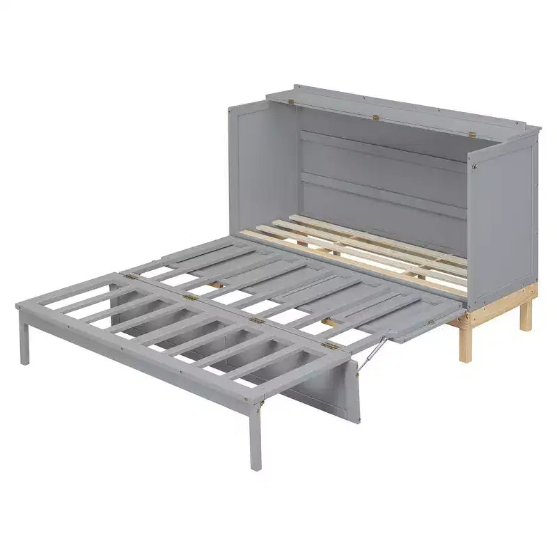 Lit escamotable Queen Size, Lit mural gain de place avec construction durable
