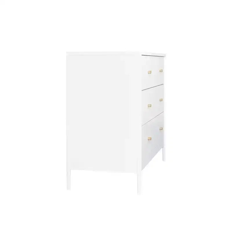 Armoire pour enfants à quatre tiroirs blanche, un meuble de rangement en bois adapté aux chambres d'enfants, aux crèches et aux placards