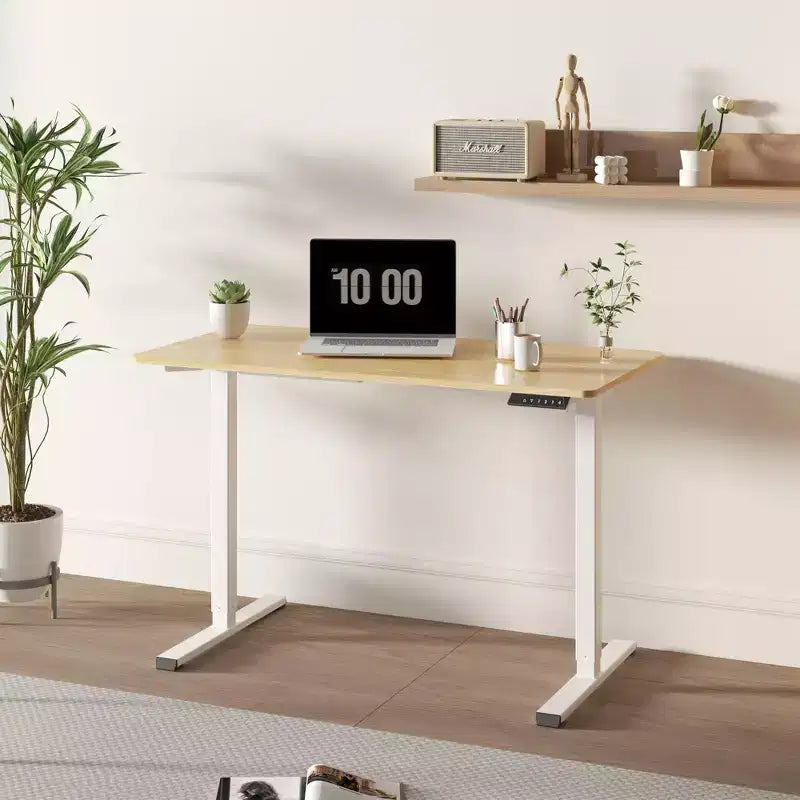 Bureau debout électrique monobloc réglable en hauteur, poste de travail informatique pour bureau à domicile, bureau assis-debout