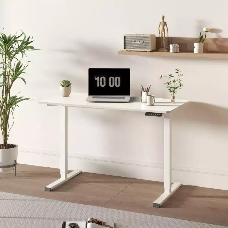 Bureau debout électrique monobloc réglable en hauteur, poste de travail informatique pour bureau à domicile, bureau assis-debout