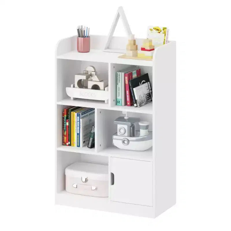 Étagère à livres pour enfants avec 6 compartiments, organiseur de cubes autoportant pour chambre à coucher