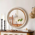 Maxax Wood Flat Wall Mirror