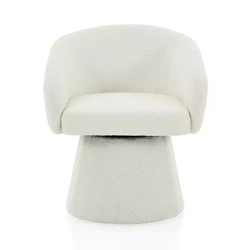 Fauteuil d'appoint pivotant en velours côtelé du milieu du siècle avec rotation à 360°