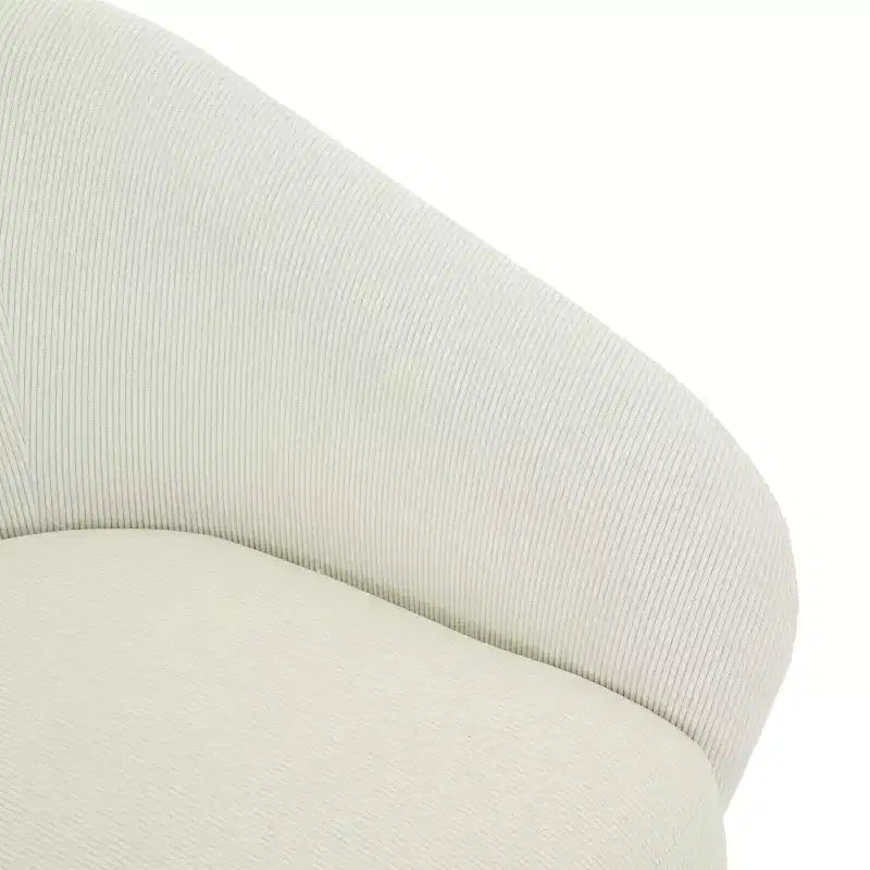 Fauteuil d'appoint pivotant en velours côtelé du milieu du siècle avec rotation à 360°