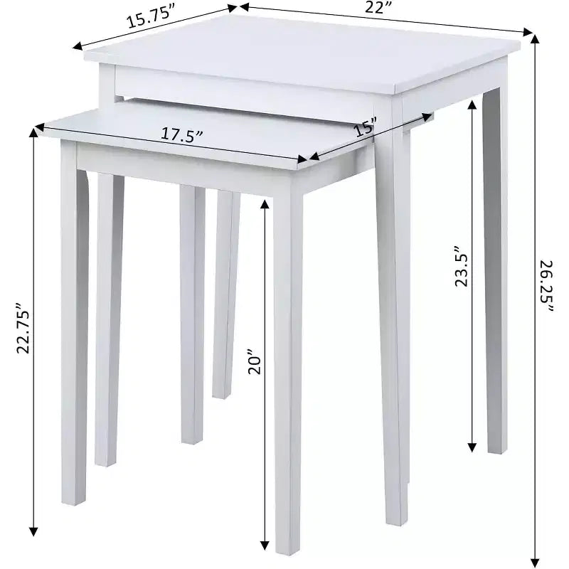 Table d'appoint à 3 niveaux avec tiroir de rangement dissimulé, étagères ouvertes et poignée en nickel