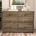 Galano Geodarno 6 Drawer Dresser (Interlock) - Knotty Oak