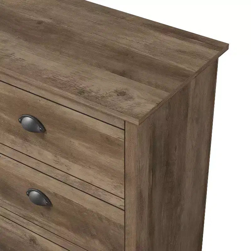 Commode 6 tiroirs avec système de verrouillage – Chêne noueux