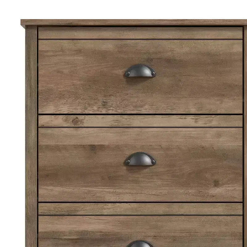 Commode 6 tiroirs avec système de verrouillage – Chêne noueux