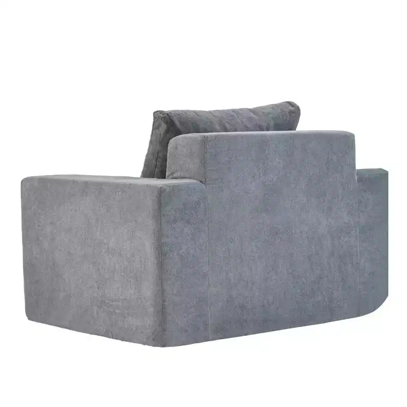 Canapé poof en mousse avec oreiller, grand canapé confortable pour salon, chambre ou espace de jeu