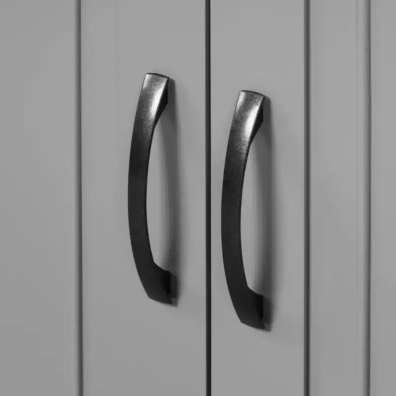 Armoire de rangement haute avec 4 portes, 1 tiroir et des étagères réglables