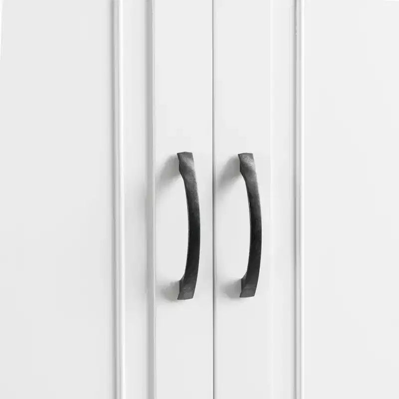 Armoire de rangement haute avec 4 portes, 1 tiroir et des étagères réglables