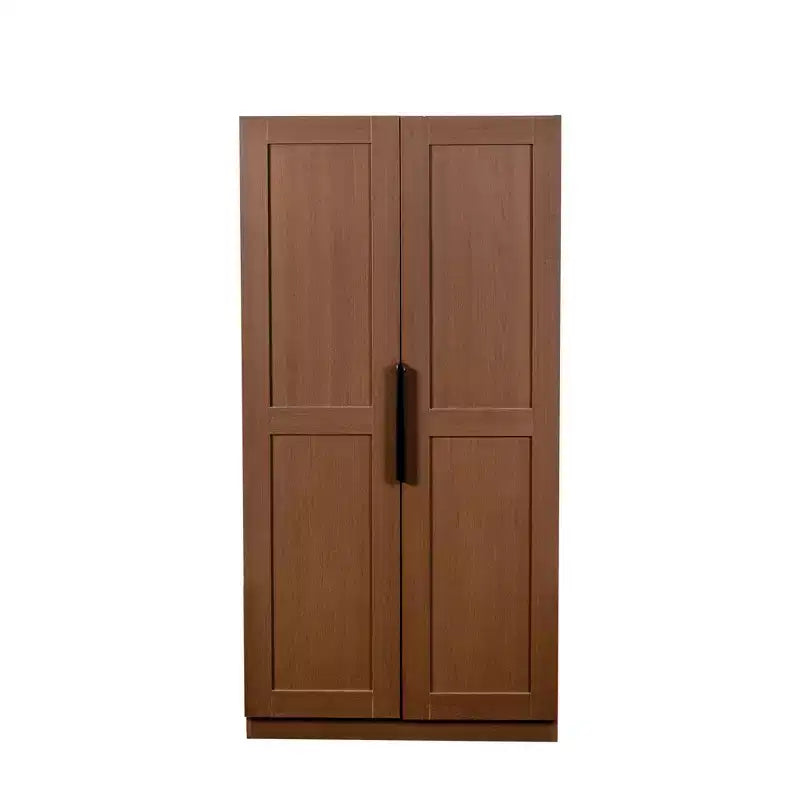 Meuble de cuisine garde-manger moderne de 160 cm de haut avec 2 portes et étagères réglables