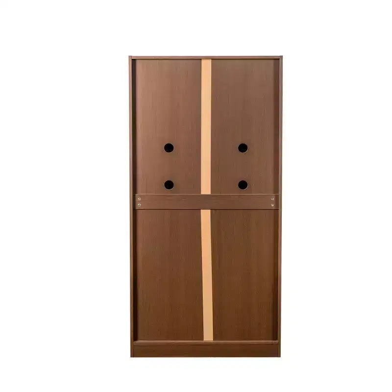 Meuble de cuisine garde-manger moderne de 160 cm de haut avec 2 portes et étagères réglables