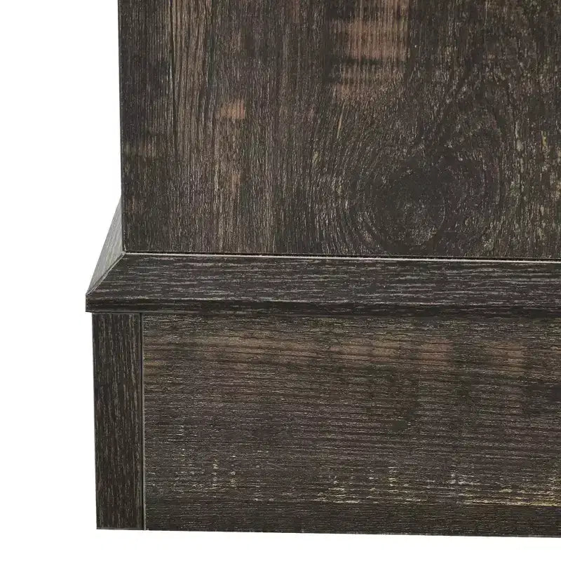 Commode de Ferme Large de 59 Pouces à 7 Tiroirs en Bois Rustique avec Belle Texture, Design Vintage, Tiroirs de Rangement, Organisateur