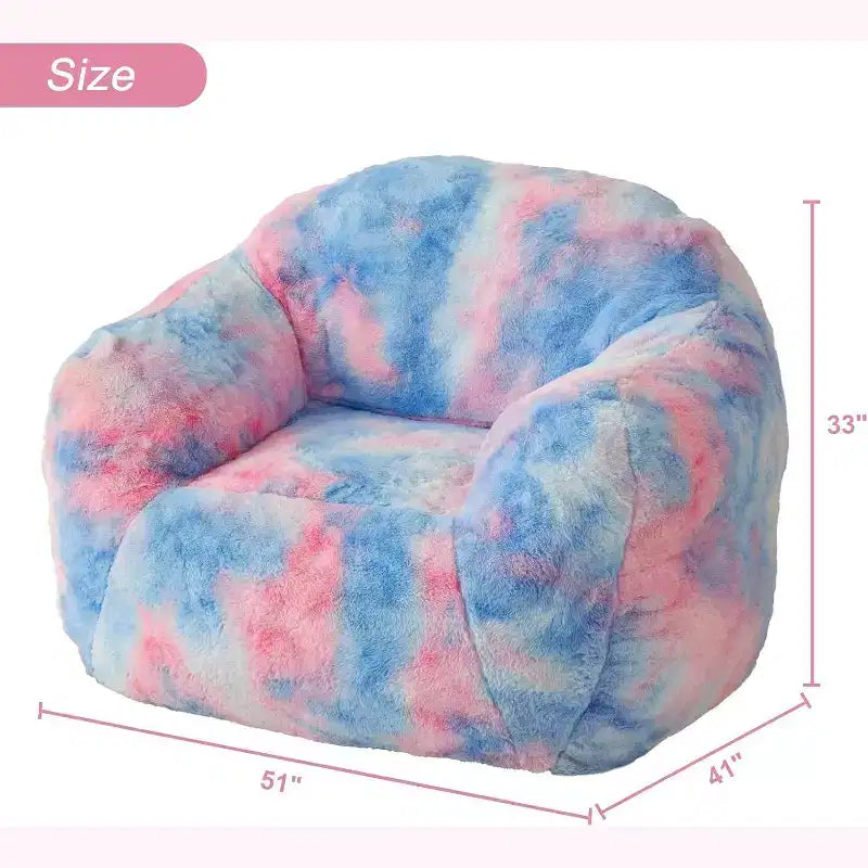Pouf avec rembourrage, Canapé garni de mousse, Canapé pouf rose Fauteuil poire paresseux pour adulte
