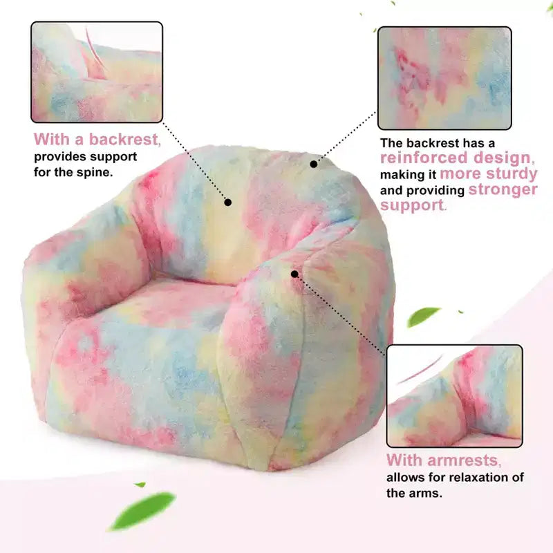Pouf avec rembourrage, Canapé garni de mousse, Canapé pouf rose Fauteuil poire paresseux pour adulte