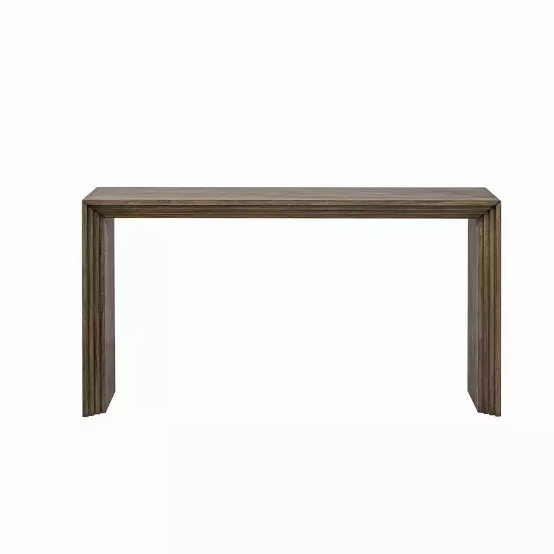 Console moderne avec placage en paulownia et plateau épais – 150 cm