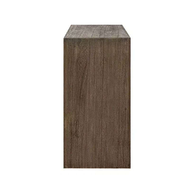Console moderne avec placage en paulownia et plateau épais – 150 cm