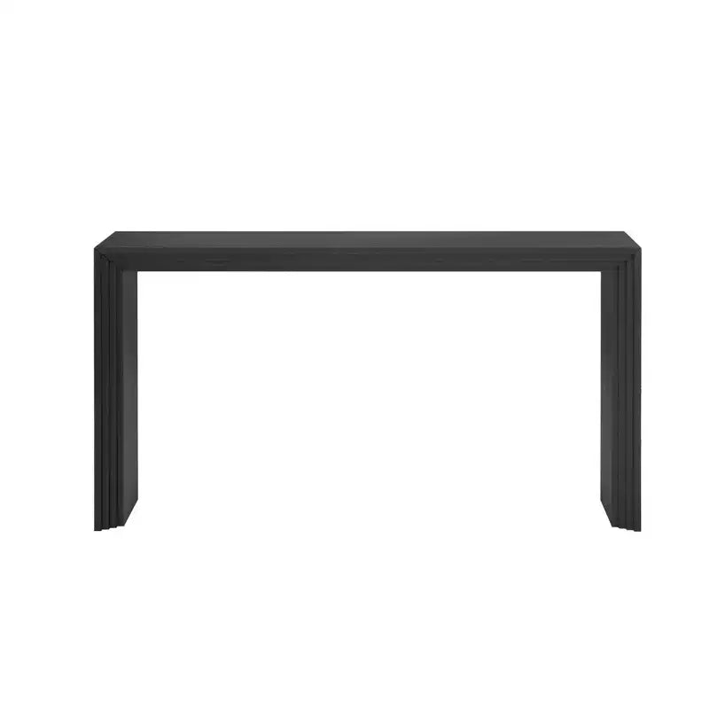 Console moderne avec placage en paulownia et plateau épais – 150 cm