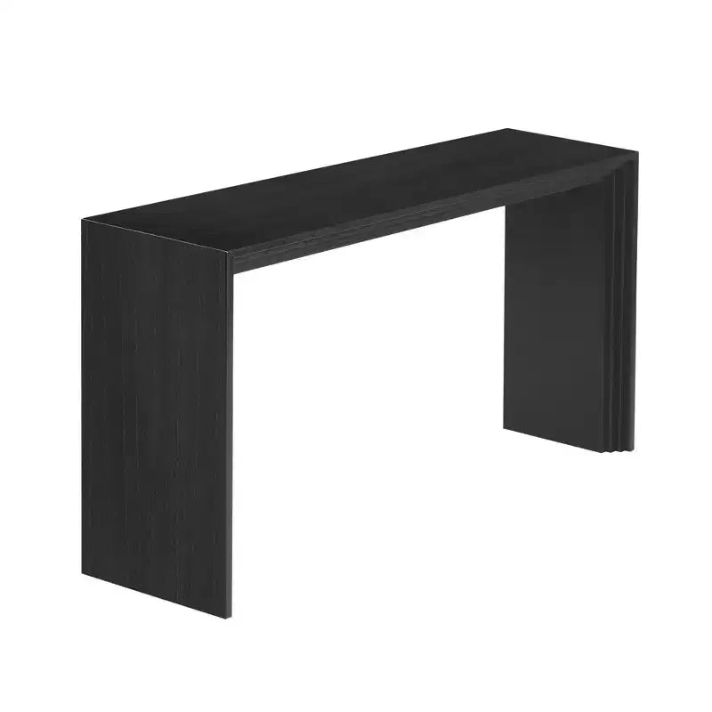 Console moderne avec placage en paulownia et plateau épais – 150 cm